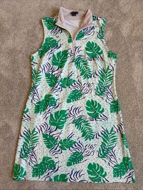 Melly M Palm Golf Dress Medium